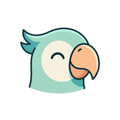 The parrot on its own